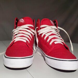 Vans Off the Wall Unisex Red Canvas Chukka Sz 8.5mens/10 womens